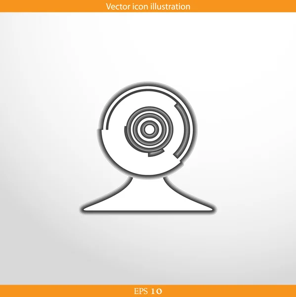 Vector web cam icon — Stock Vector