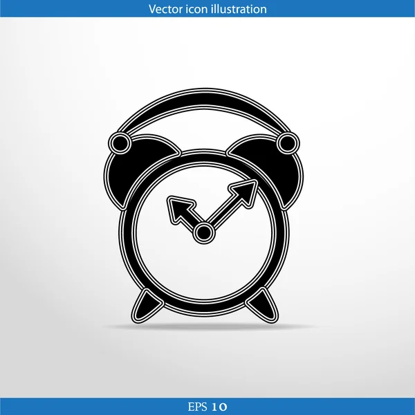 Vector alarm clock web icon — Stock Vector