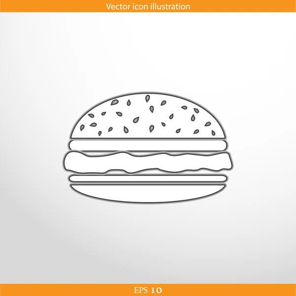 Vector hamburguesa icono web — Archivo Imágenes Vectoriales