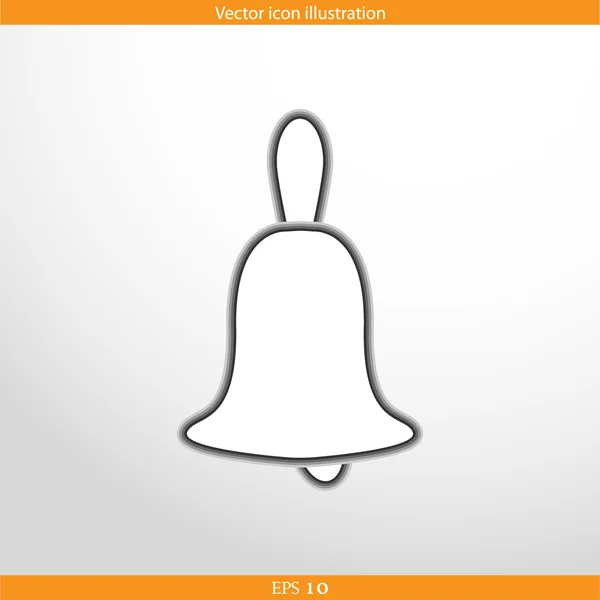 Vector bell web icon — Stock Vector