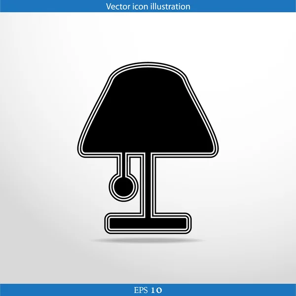 Vector lamp web icon — Stock Vector