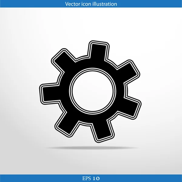 Vector icon of gears — Stock Vector