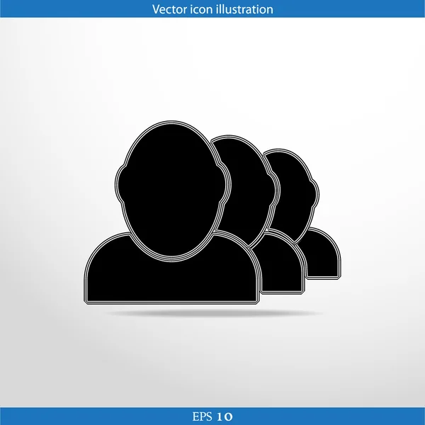 Vector icon of team work — Stock Vector