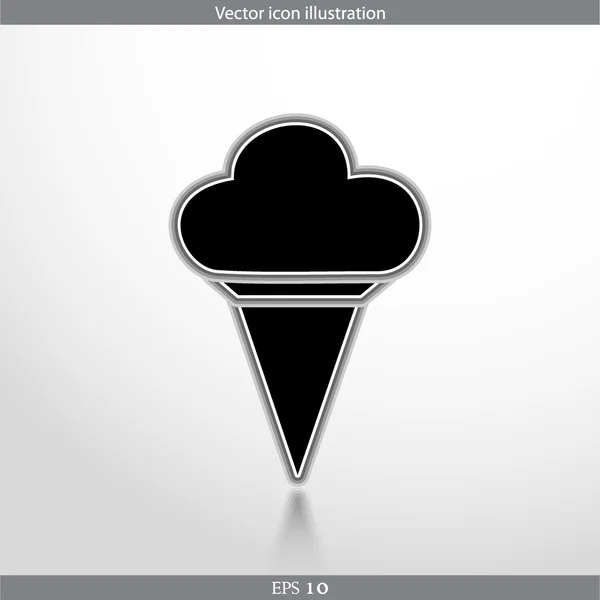 Vector ice cream web icon — Stock Vector