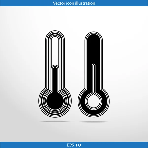 Vector thermometer web icon — Stock Vector