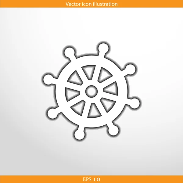 Vector leme web plana ícone — Vetor de Stock
