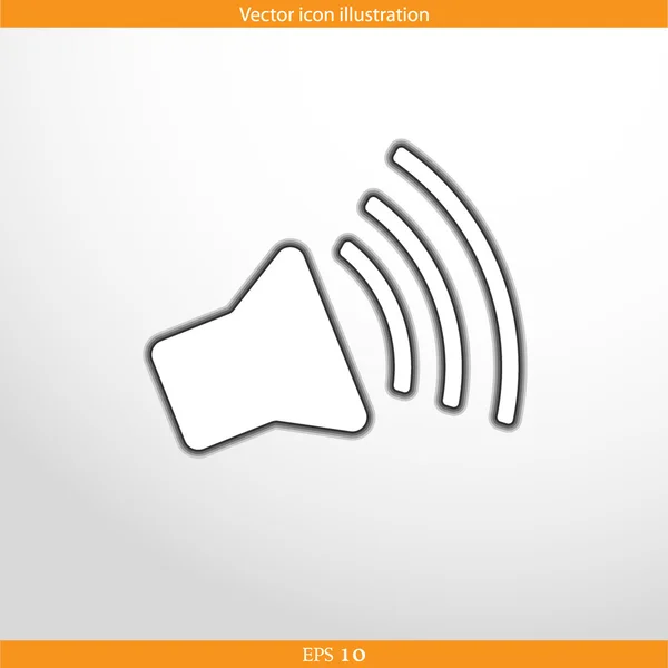 Vector loudspeaker web flat icon — Stock Vector