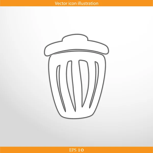 Vector de basura puede icono web — Archivo Imágenes Vectoriales