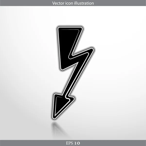 Vector rayo web icono plano — Archivo Imágenes Vectoriales