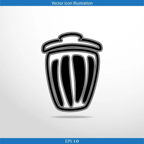 Vector de basura puede icono web — Archivo Imágenes Vectoriales