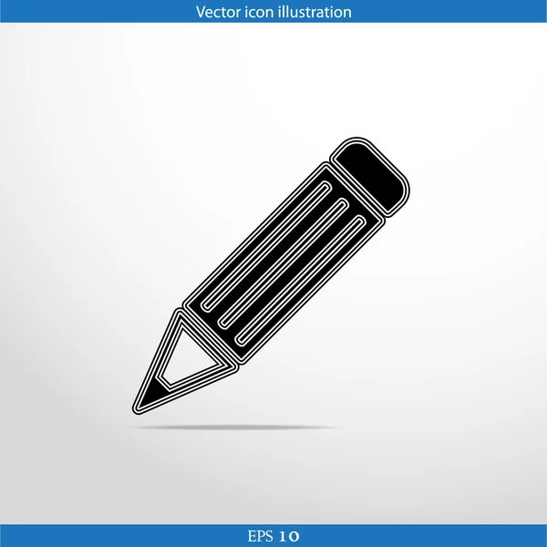 Vector pencil web flat icon — Stock Vector