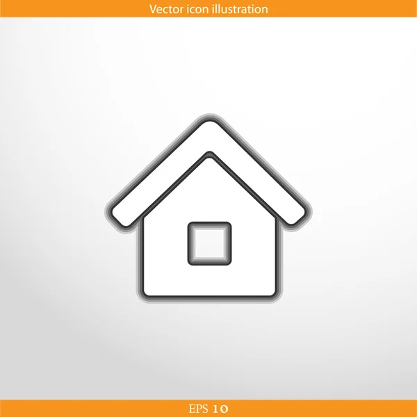 Vector home web flat icon — Stock Vector