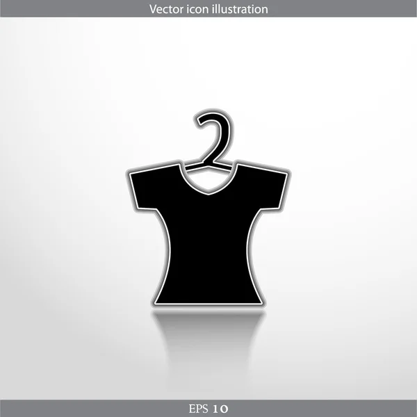 Vector clothes for women web flat icon — Stock Vector