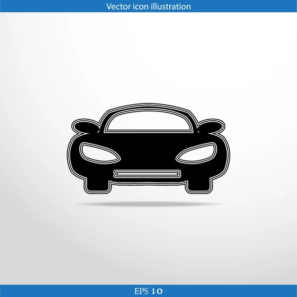 Vector coche web icono plano — Archivo Imágenes Vectoriales