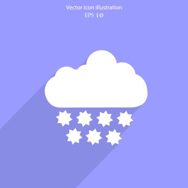 Vektör hava web düz simgesi.