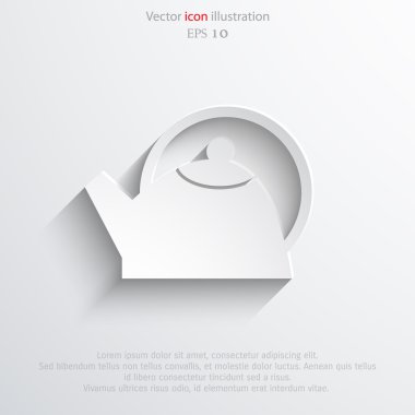 Vektör çay potu web simgesi