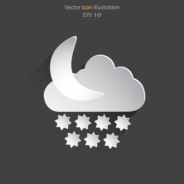 Vektor idő Pókháló lapos ikon. — Stock Vector