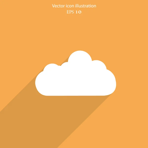 Vektor Wetter Web flaches Symbol. — Stockvektor