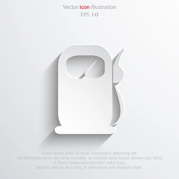 Vector fuel station web icon — Stock Vector