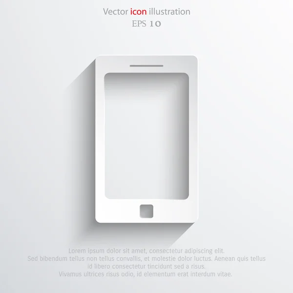 Векторна піктограма смартфона — стоковий вектор