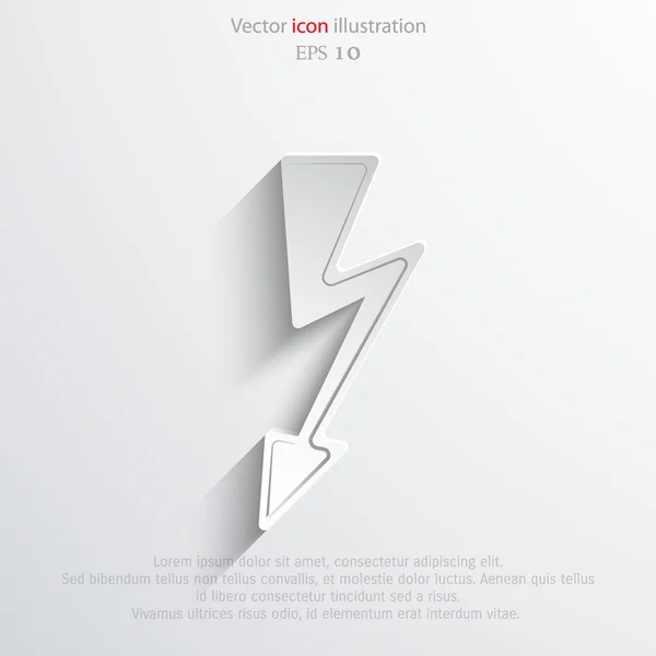 Vektor lyn web ikon – Stock-vektor