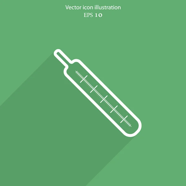 Icona web termometro medico vettoriale — Vettoriale Stock