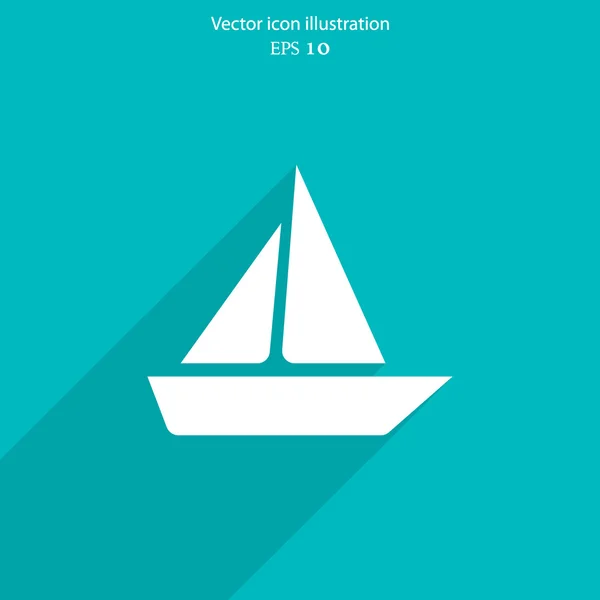 Vektor web icon yacht — Stock vektor