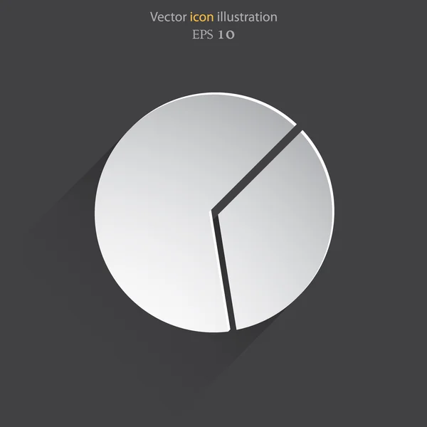 Ikona webové výsečový graf vektorového — Stockový vektor