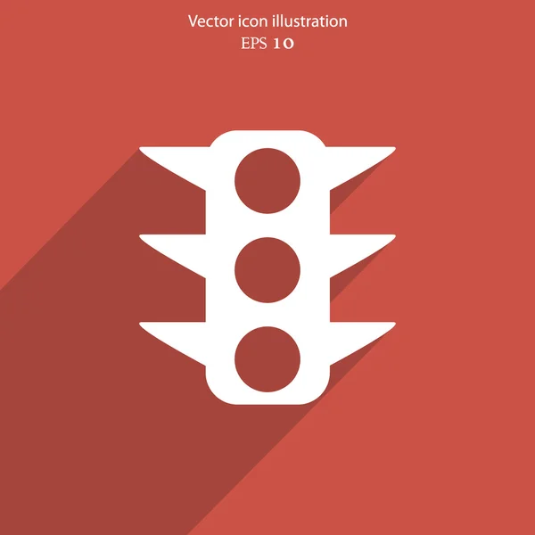 Vector web verkeerslichtpictogram — Stockvector