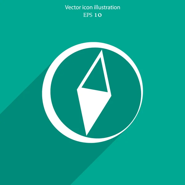 Vector kompass webbikon — Stock vektor