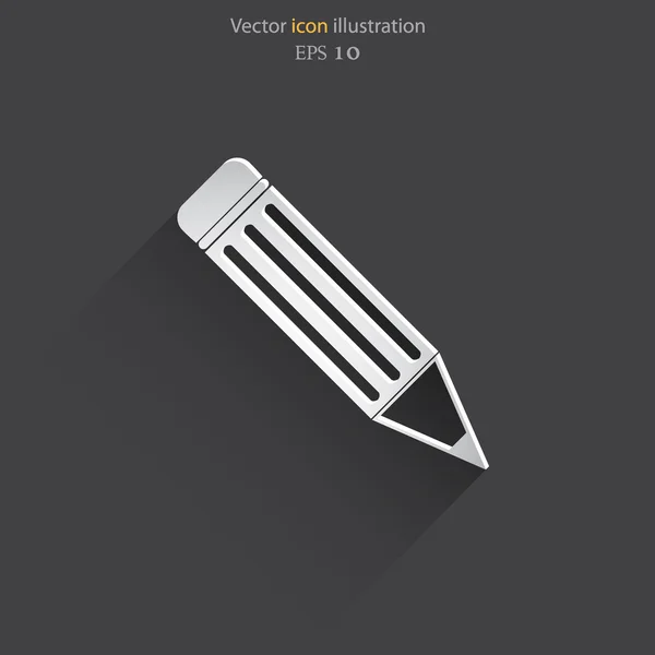 Vector web potloodpictogram — Stockvector