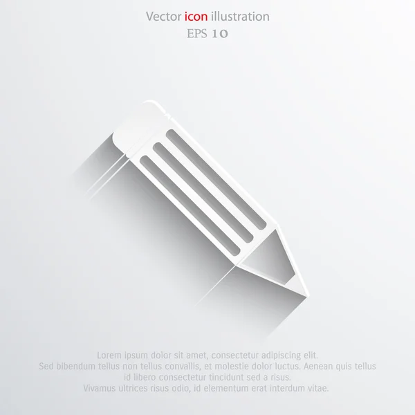 Vector pencil web icon — Stock Vector