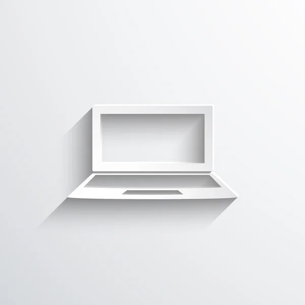 Laptop spindelväv ikonen — Stockfoto