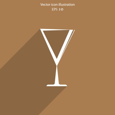 Vektör Şarap kadehi web simgesi