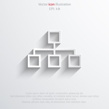 Vektör ağ web simgesi