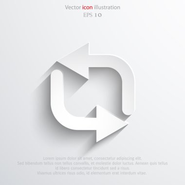 Vektör update web simgesi.