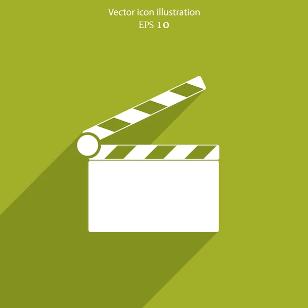 Vector clapperboard icono web — Archivo Imágenes Vectoriales