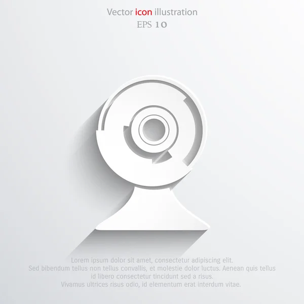 Vektor web cam icon — Stock vektor