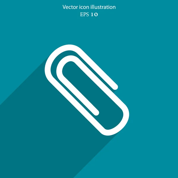 Vector web paperclippictogram — Stockvector