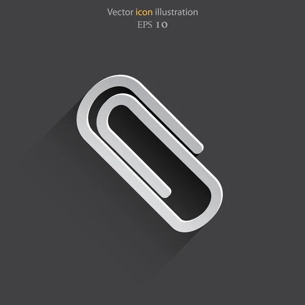 Vector paper clip web icon — Stock Vector