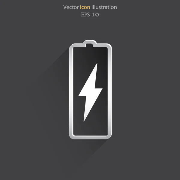 Vector battery icon background — Stock Vector