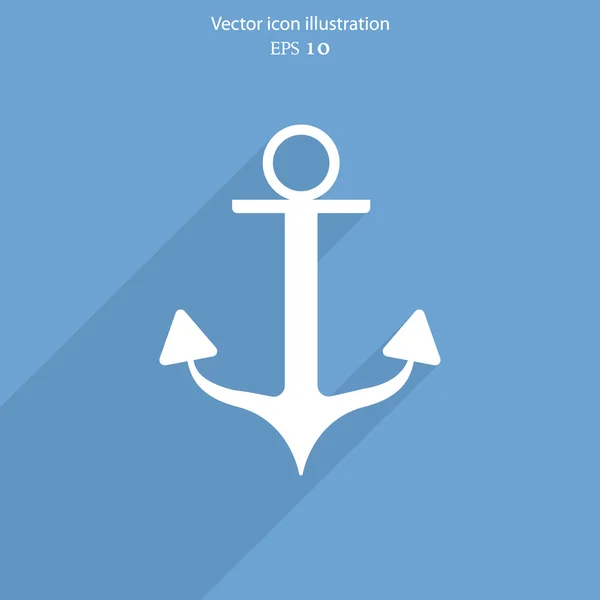 Vector anchor web icon — Stock Vector