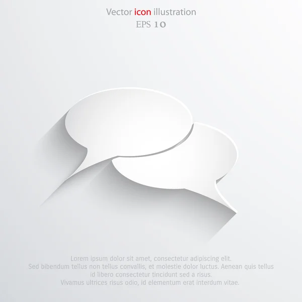 Vector voz burbuja icono web — Archivo Imágenes Vectoriales