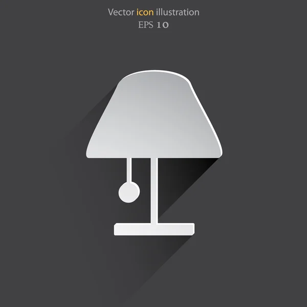 Ikona webové lampa vektor — Stockový vektor