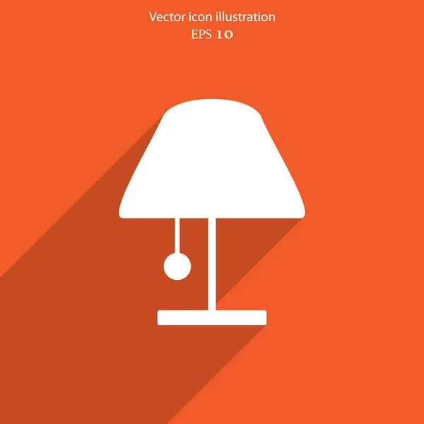 Vektor web icon lampa — Stock vektor