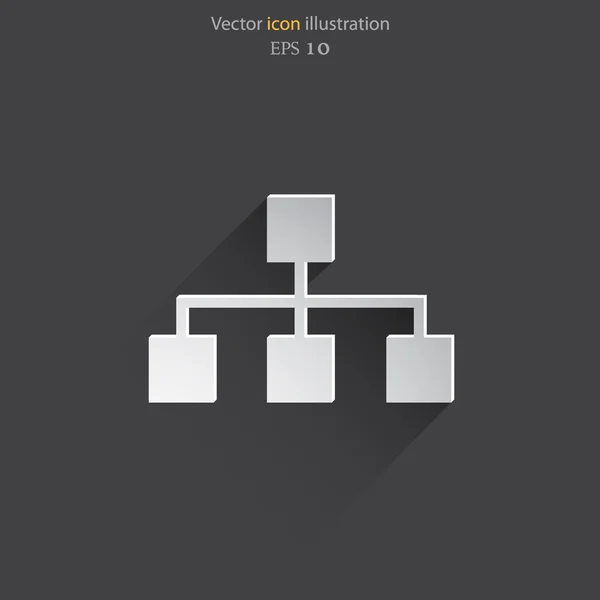 Vector network web icon — Stock Vector