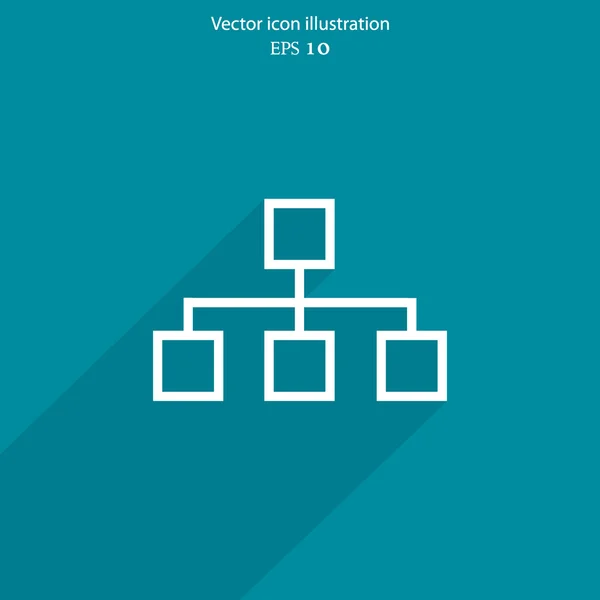 Vector network web icon — Stock Vector