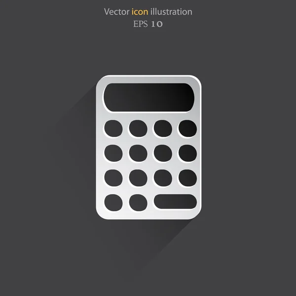 Ícone web calculadora vetorial — Vetor de Stock