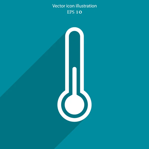 Web de termômetro vetorial Ícone — Vetor de Stock