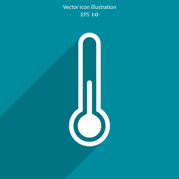 Vector thermometer web icon — Stock Vector